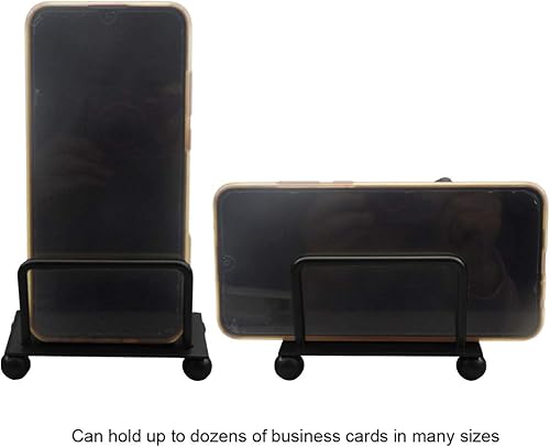 Miniatura 6 de enyuwlcm Tarjetero de escritorio de metal para escritorio, soporte decorativo de exhibición de tarjetas de visita para encimera, diseño de pájaros,