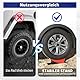 OULEME Auffahrkeile für Wohnmobil, 2 Unterlegkeile Anhänger für Auto, Wohnwagen & Anhänger, 2 Gummimatte, 1 Wasserwaage und Tragetasche [<15,8t] (Rot)