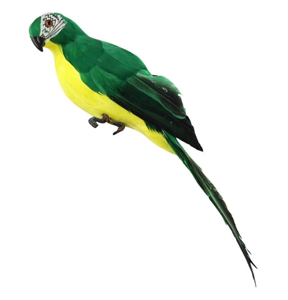 Oiseau de jardin simulation perroquet vert pour déco de fenêtre