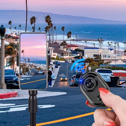 Wireless Scrolling Remote - Unidad de control de botones, accesorios para videocámara Blue-tooth, controlador de medios portátil, ayuda operativa con los dedos | Kits de fotografía para smartphone - imagen 2