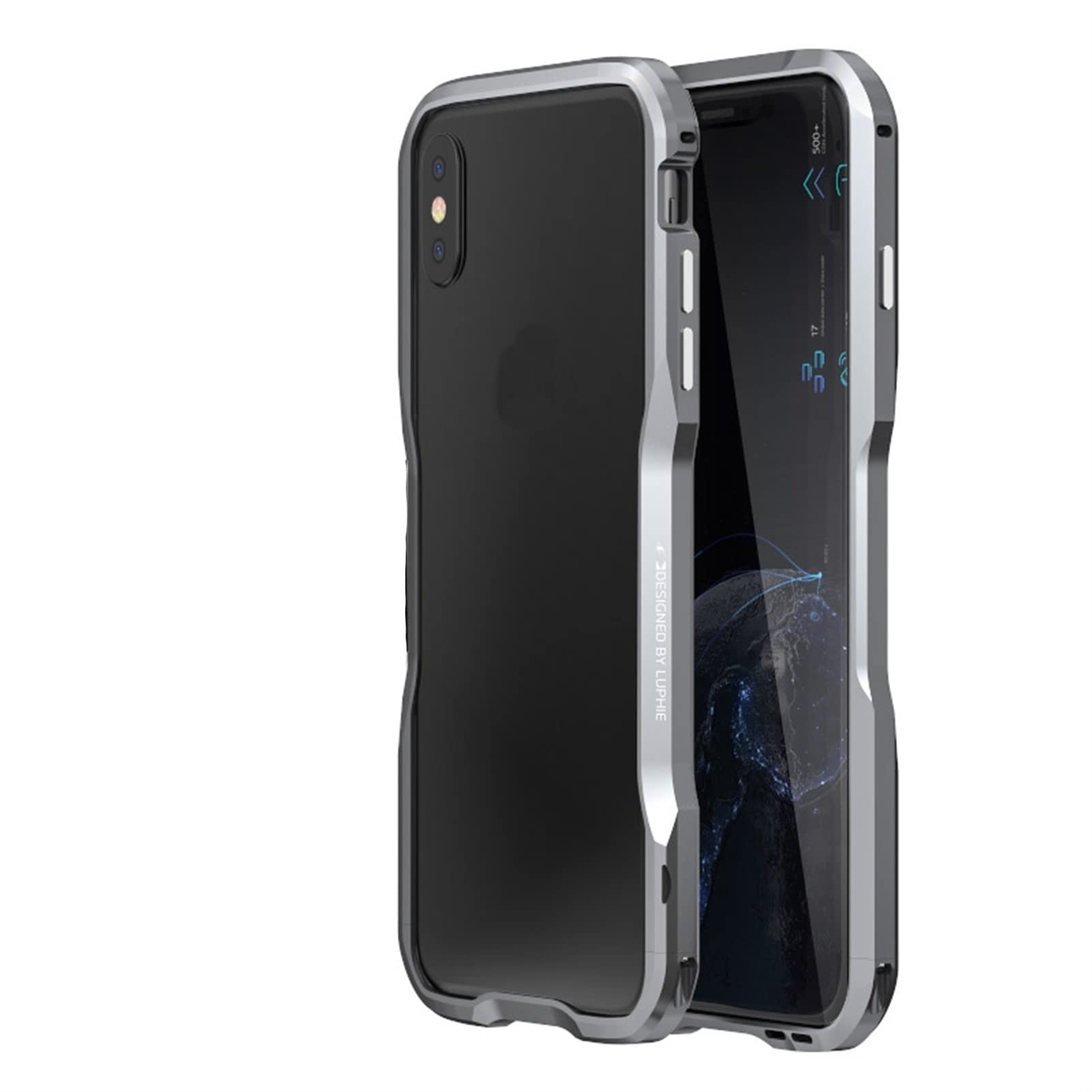 Cadre aluminium fort iPhone coque pare-chocs métal double protection - 8
