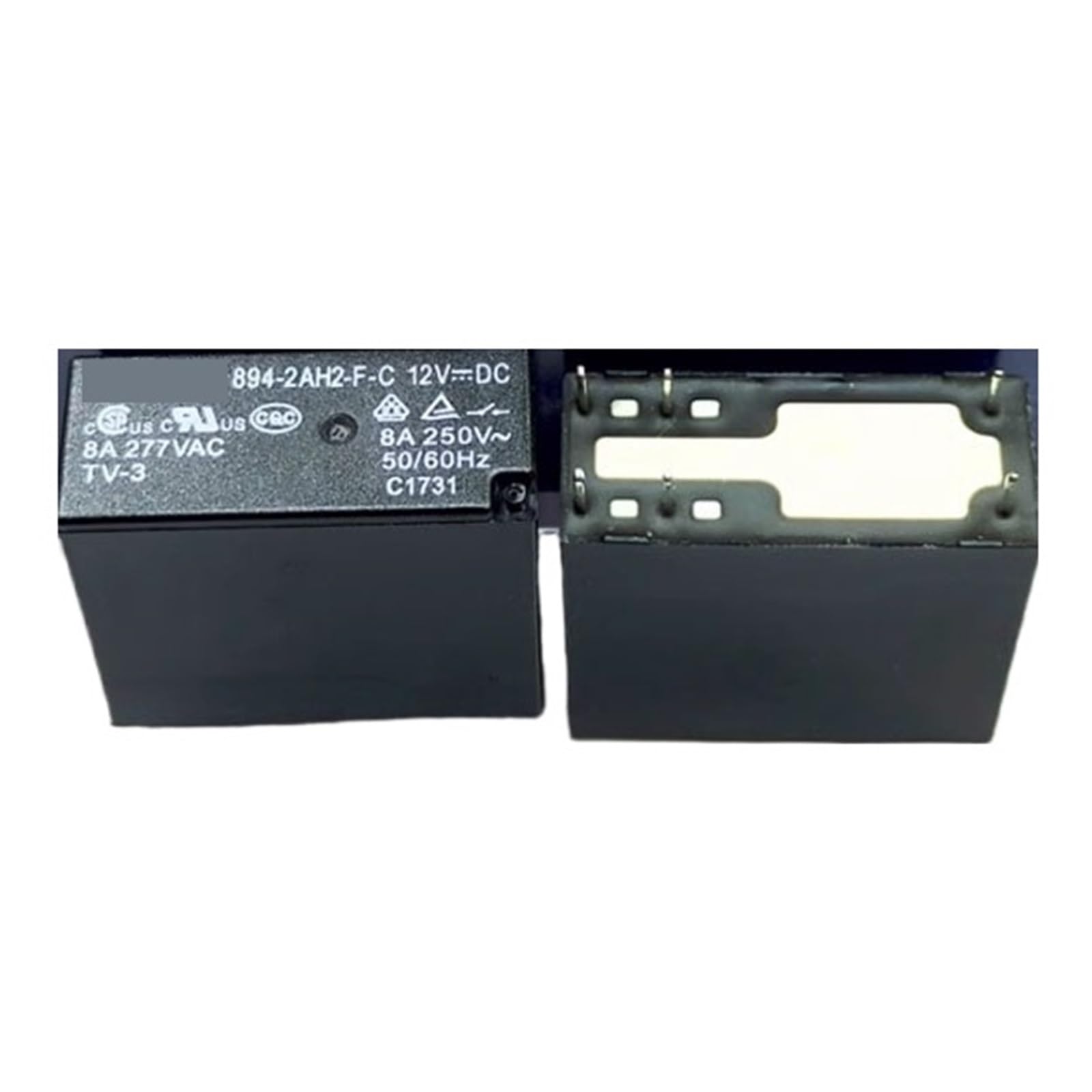 Relé 894-2AH2-FC de alta sensibilidad 12V y 8A con 6 pines para placas impresas PCB