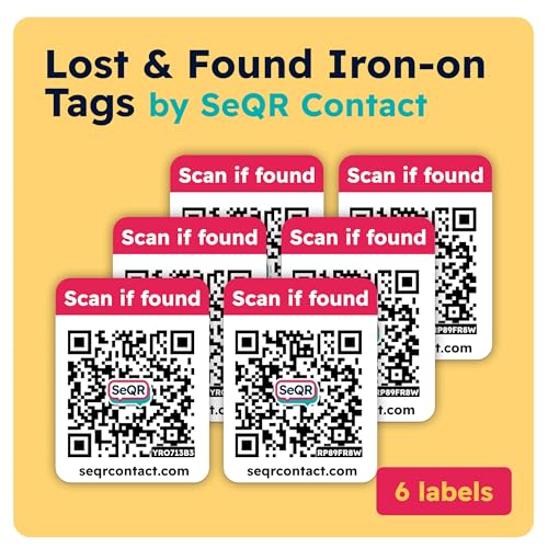 Lost Item Iron-On Clothing Tags | Customizable Smart Tags Easy ...