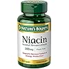Nature’s Bounty Niacin 500mg Flush Free, Cellular Energy Support, Supports Nervous System Health, 120 Capsules