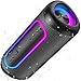 UOHHBOE Cassa Bluetooth Portatile 30W Potente Altoparlante Bluetooth 5.4 Accoppiamento TWS 30 ore Impermeabile IPX5 con Luci LED Colorate Ritmiche per Chiavetta USB AUX e TF per Esterno Festa immagine