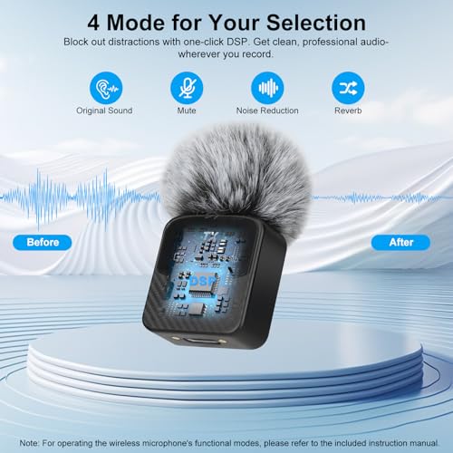 Image of Mini Lavalier Microphone for iPhone /iPad /Android, Plug Play Mini