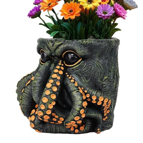 Pot de fleurs en résine haute finition pour décoration de table raffinée