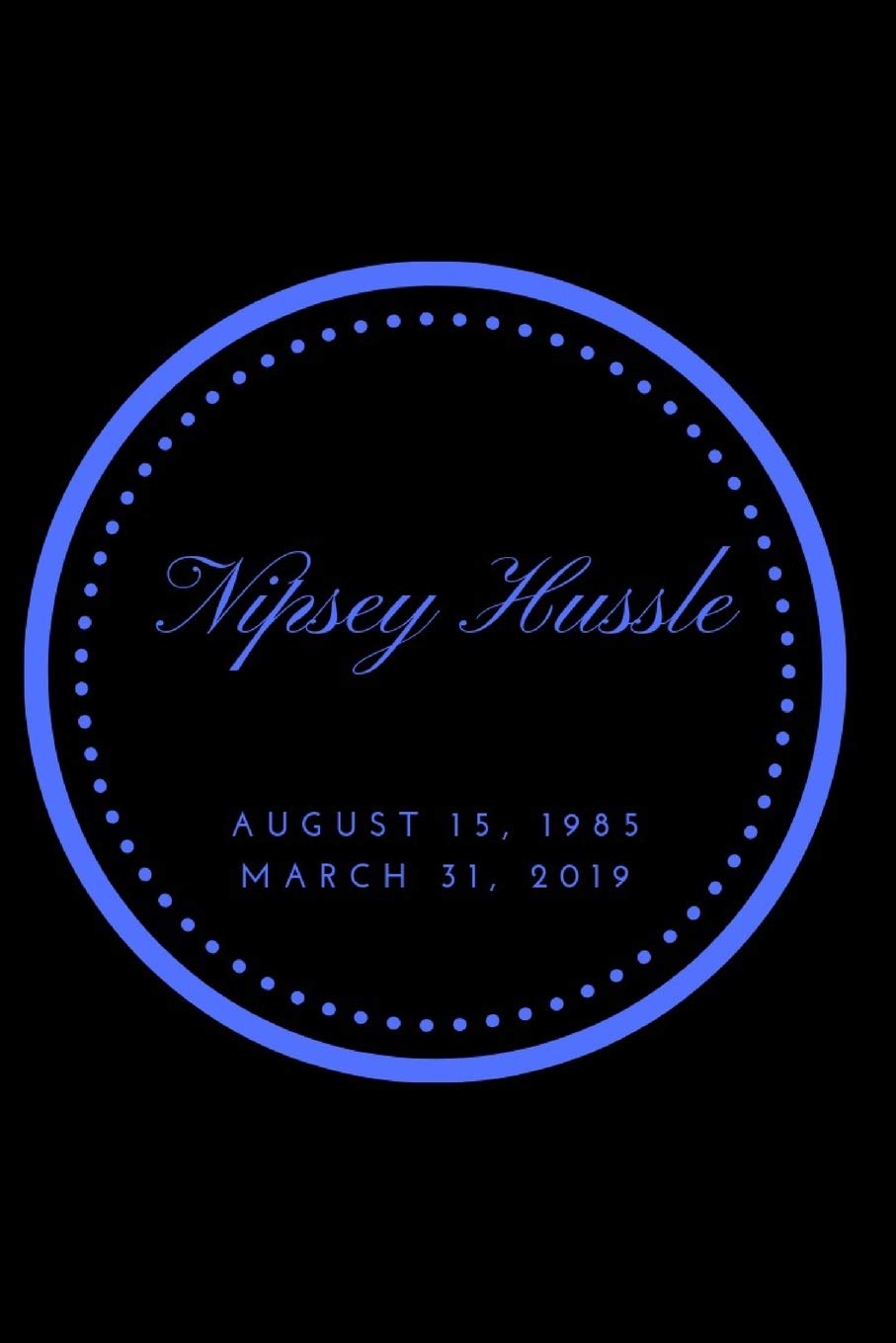 Nipsey Hussle August 15, 1985 March 31, 2019: Blue