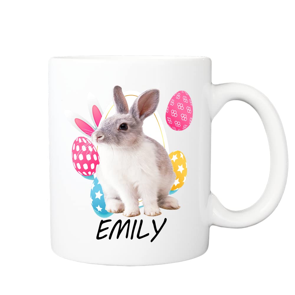 Pickhut Personalised Easter Bunny (11oz) White Mug