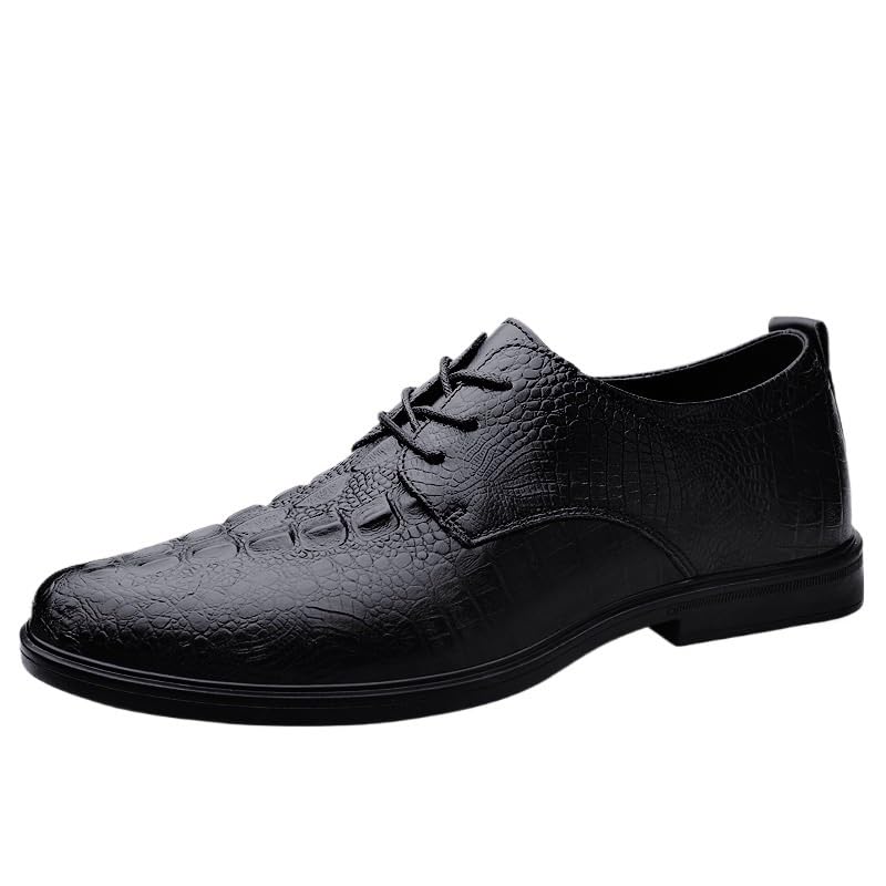 Men's Classic Dress Oxford Formal Lace Up Leather Shoes Business Casual Low Top Anti Slip Loafers2