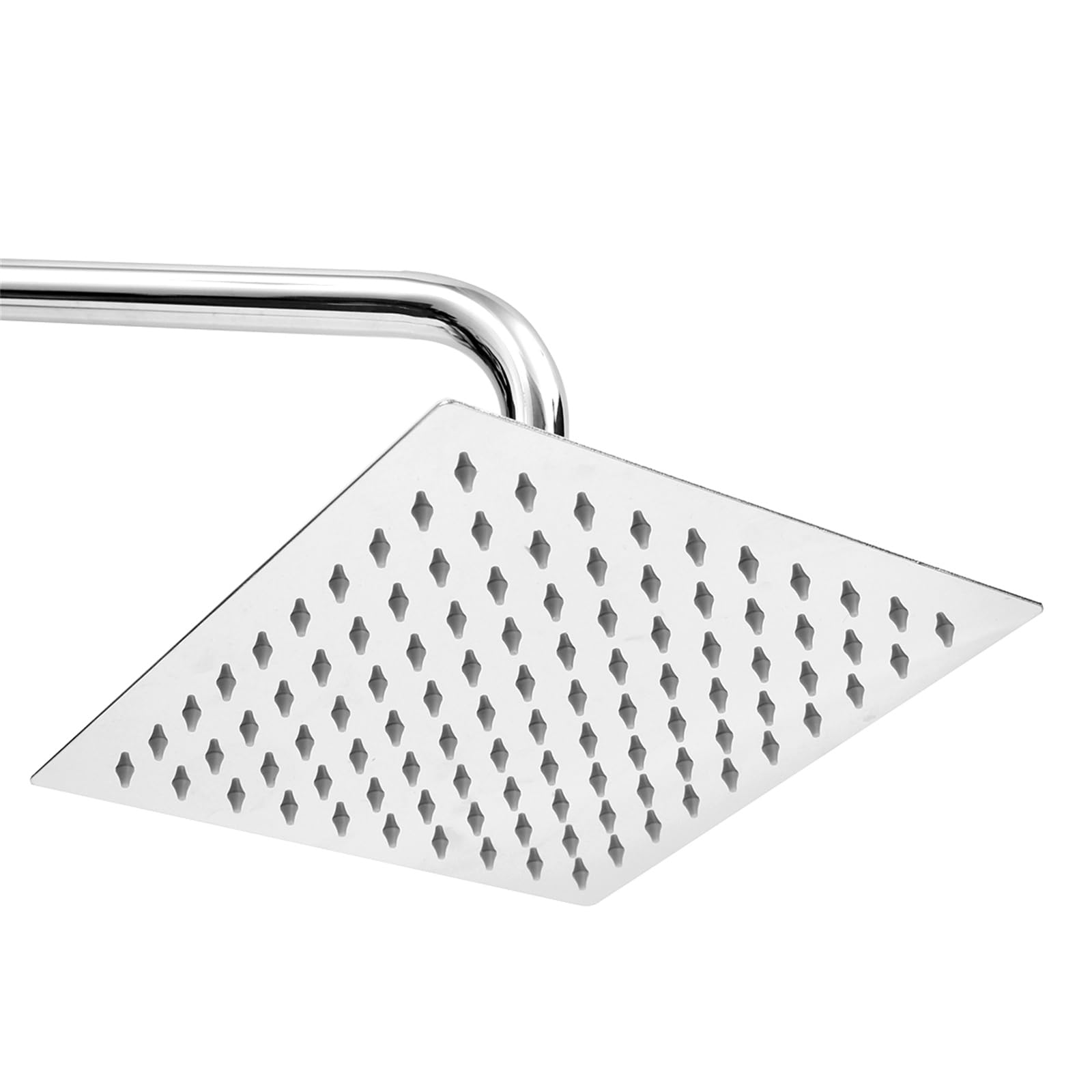 Mejora tu baño: juego de cabezal de ducha cuadrado de 8 pulgadas con brazo de montaje en pared, válvula desviadora de 3 vías, acero inoxidable, conector G1/2 para una máxima relajación y experiencia