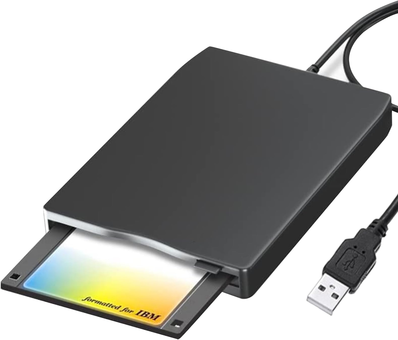 USB 3.5 Inch Portable Floppy Disk Drive, Portable Floppy Drive, External Floppy Drive Card Reader, Compatible With USB 1.1/2.0/3.0, For Windows 10/7/Vista, Plug And Play