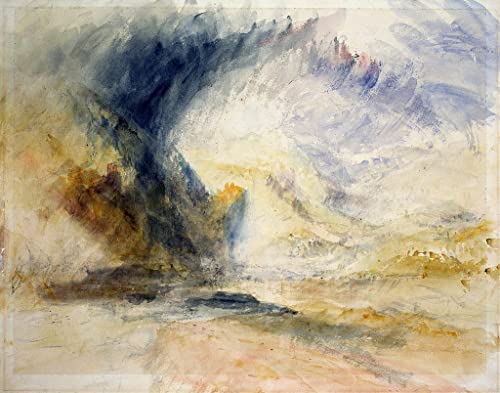 Poster Turner Mount St Gothard SERENDIPITP toile évocatrice évasion artistique grand format