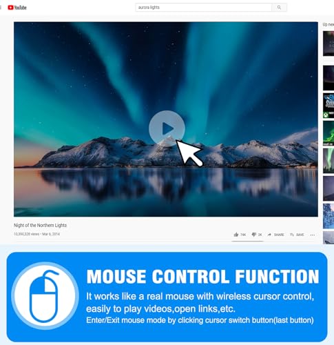Image of DINOSTRIKE White Presentation Clicker with Air Mouse Control, USB Type C Wireless Presenter Remote Clicker for Powerpoints Slide RF 2.4GZ Slide Advancer for Computer Laptop Mac