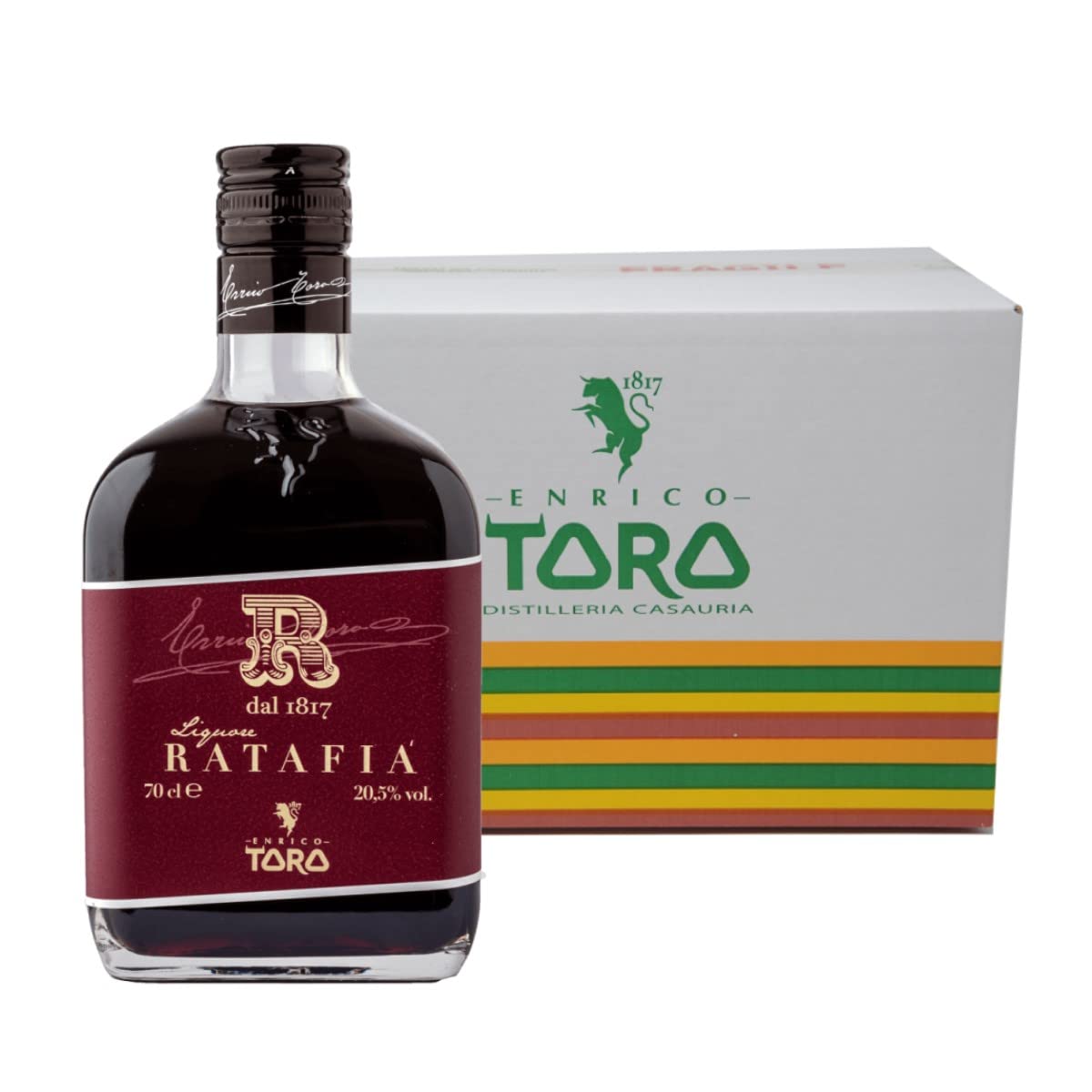 Enrico Toro - Ratafià - Licor de Cereza Negra - 6 x 70 cl