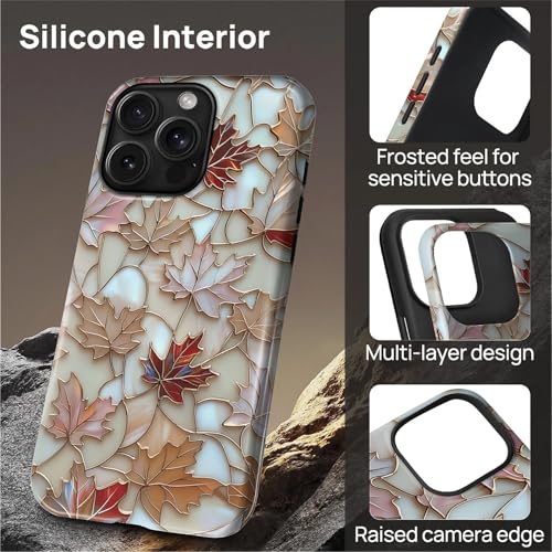 Coque de protection iPhone 15 Pro MagSafe rigide finition silicone brillant