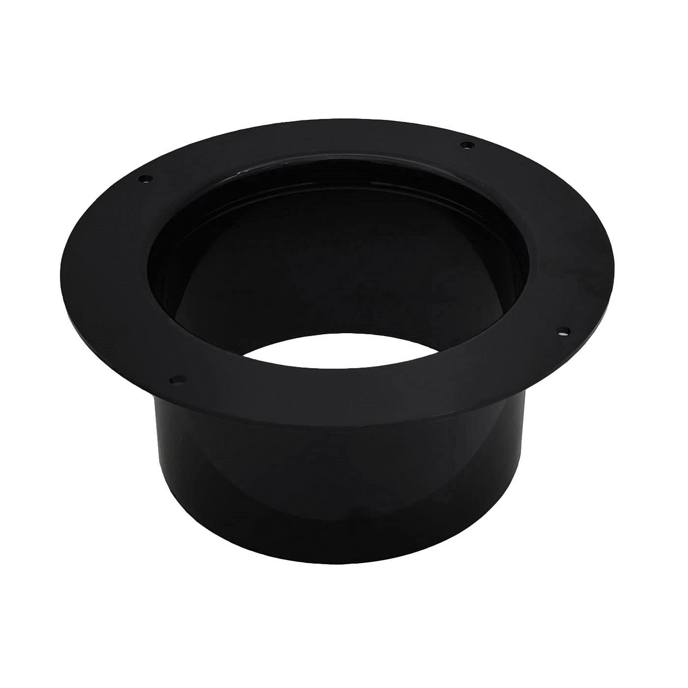 Conector de tubo redondo de PVC, 110 mm, color negro, para tubo de ventilación, color negro, 110 mm