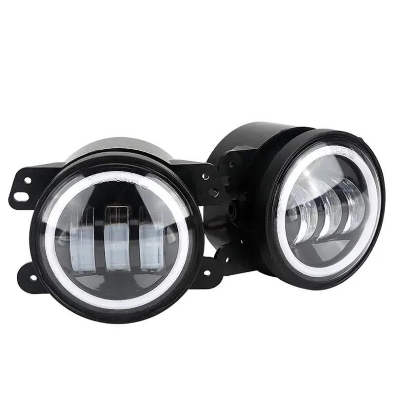 Phare LED 4 pouces antibrouillard feux circulation diurnes Wrangler JK - 3