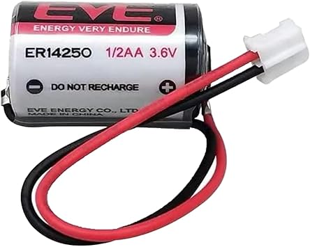 EVE 3.6V ER14250 1200mAh Lithium Battery Compatible with 1/2 AA LS14250 with White Plug