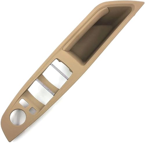 Miniatura 8 de Panel de reposabrazos para interruptor de ventana, color beige, kit de cubierta de repuesto para BMW Serie 5 2010-2016 520 523 525 528 530