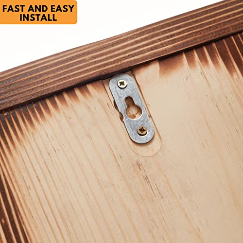 NOVECRAFTO Set of 2 Forged Iron Roses Twisted Together Forever - Placed in Mountable Wooden Frame - Unique 3D Gift - Image 4