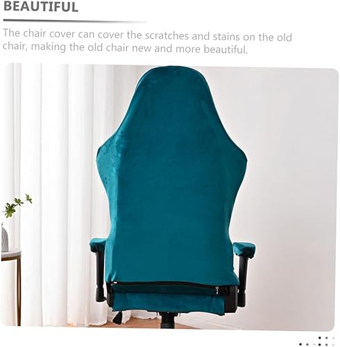 Miniatura 5 de Zerodeko 1 juego de funda para silla de juegos para computadora de forro polar plateado