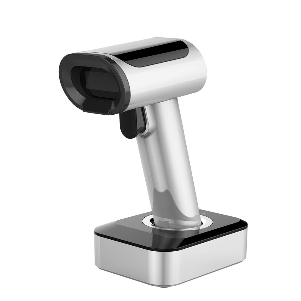 Bluetooth Handheld 1D 2D QR Barcode Scanner & 2.4Ghz Wireless and USB Wired QR Barcode Reader for iO