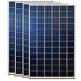 4 PLACAS DE 250W TOTAL 1000W Desconocido Pack 4 Placas Solares Policristalinas 12V /24V / 48V 250W - Kit 1.000W Instalación fotovoltaica