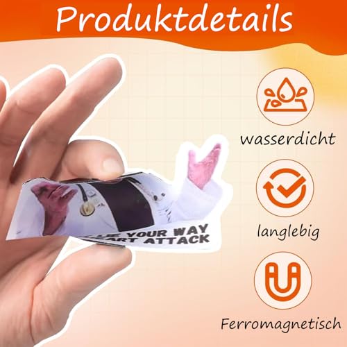 12 Stück Dr Nowzaradan, Kühlschrankmagnete Lustig, Lustiger Dr. Now-Kühlschrankmagnet, Süßer Kühlschrankmagnet, Dekorative Magnete, Kühlschranks, Lagerschränke, Büros ﻿