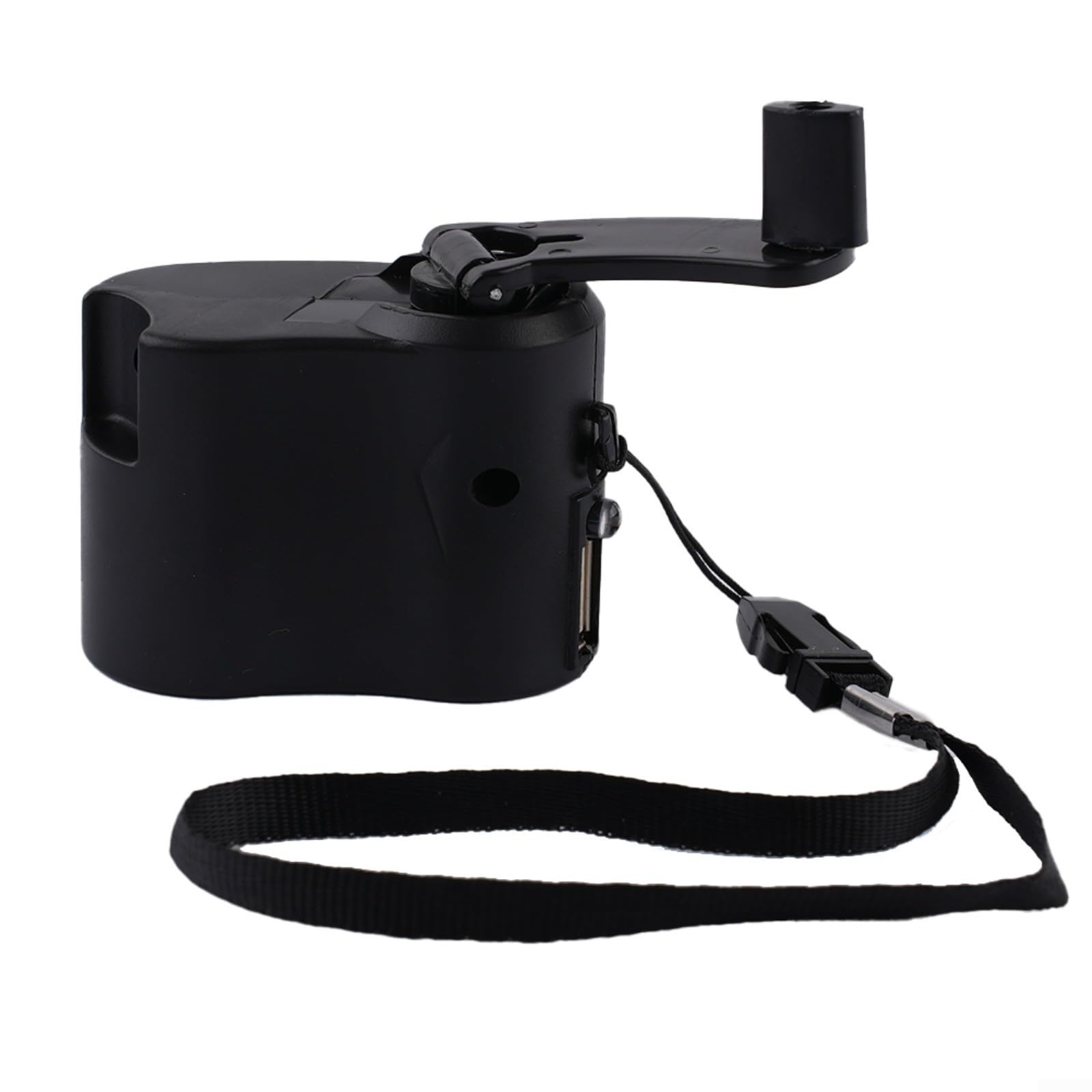 Hand Crank USB for CHARGER Generator Manual Dynamo Mobile Power Source, Mechanical Energy Converter USB Hand Crank for CHARGER for Outdoor Travel(Black)