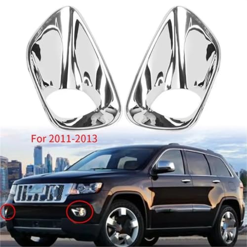 Cubierta luz antiniebla para Jeep Grand Cherokee 2011 a 2013, rejilla protectora de parachoques 4