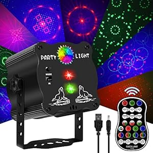 YAOBLUESEA Partylicht discobal, led-muziekgestuurde discolamp met afstandsbediening, discobal met USB-kabel, timer, RGB feestverlichting voor feestjes