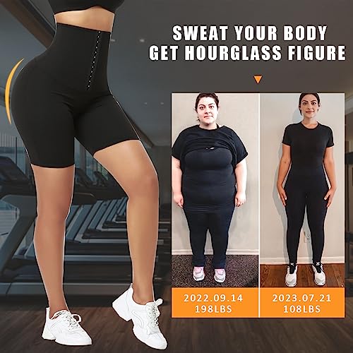 Sauna Sweat Short Pants Suits for Women High Waist Slimming Shorts Compression Thermo Workout Body Shaper Thighs3
