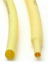 Tubo termorretráctil de poliolefina de 2:1 de diámetro 1, 2, 3, 4, 5, 6, 7, 8, 9, 10, 12, 14, 16, 20, 25, 30, 40 y 50 mm para reparación de Cables, Color Amarillo, 7 mm, 1 Metro
