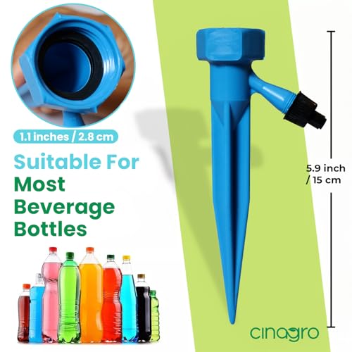 Image of Cinagro (Pack of 6) Drip Irrigation kit for Home Garden, Self-Watering Spikes, Drip Spikes for Plants, Home Garden, Automatic Plant Watering Devices