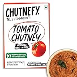 Chutnefy Tomaten-Chutney, 75 g, köstlich und verzehrfertig, 5-Sekunden-Instant-Chutney, ohne Konservierungsstoffe oder Zusatzstoffe