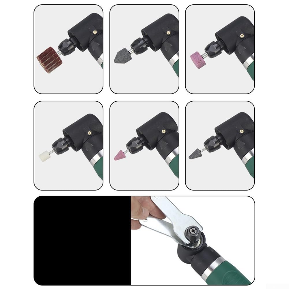 Smerigliatrice angolare ad aria compressa 12000 giri/min 90 gradi leggera | 12000 giri/min potenza, design leggero, riduce l'affaticamento, ideale per lunghi utilizzi, angolo di 90 gradi