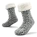 CityComfort Chaussettes Chaussons Homme, Chaussette Chaude Intérieur Hiver pour Homme (Gris Clair)