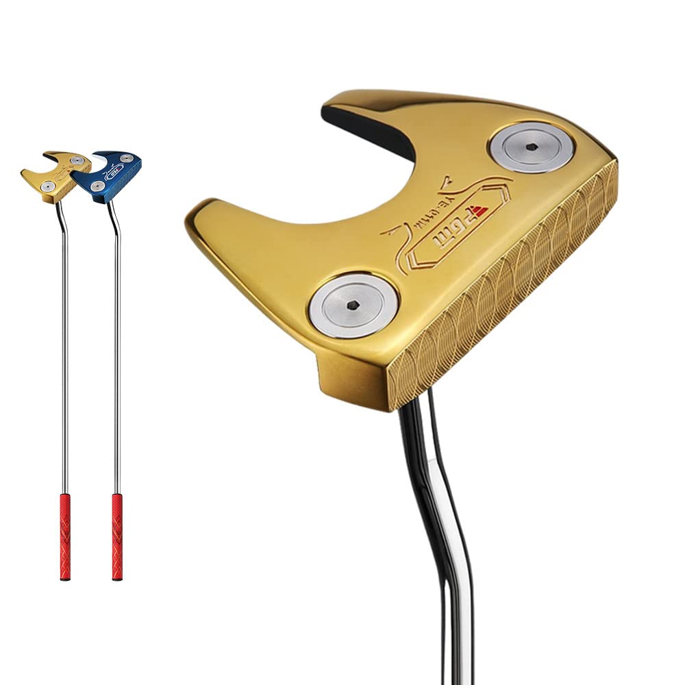 ¿Te apetece un agujero en uno? Prueba nuestros putters de mazo de golf con funda para cabeza de golf para diestros, hombres y mujeres
