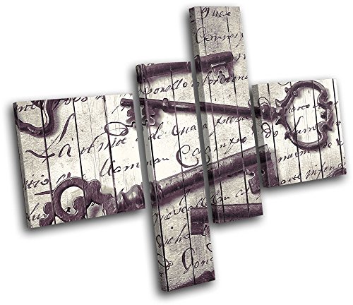 Bold Bloc Design - Keys Old Shabby Chic Vintage 180x150cm