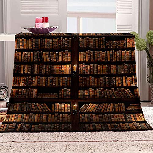 Couverture microfibre 130x150 chaude et douce motif vintage 3D