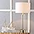 JONATHAN Y JYL2005A Collins 29" Glass LED Table Lamp Modern Contemporary Glam Bedside Desk Nightstand Lamp for Bedroom Living Room Office College Bookcase LED Bulb Included, Clear/Brass Gold