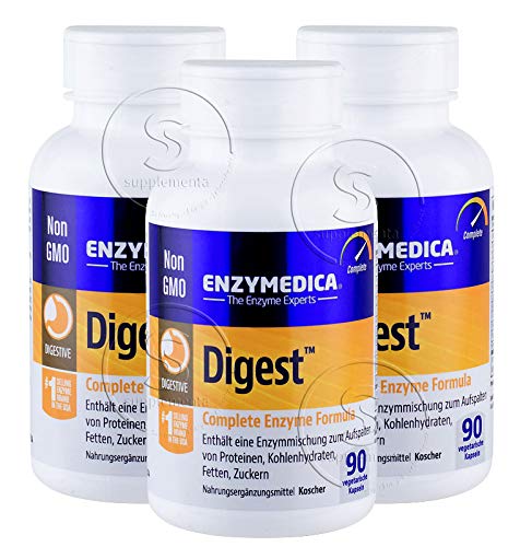 Preisvergleich Produktbild DIGEST Angebotspaket 3 Monate Verdauungsenzyme 3x 90 Kapseln Enzymedica