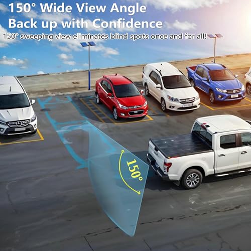 Image of YIMU Backup Camera 150 Degree Wide View Angle Rear /Front View Camera for Car, IP69 Waterproof Night Vision Reverse Camera Kit for Vehicle SUVs Trucks CA1651