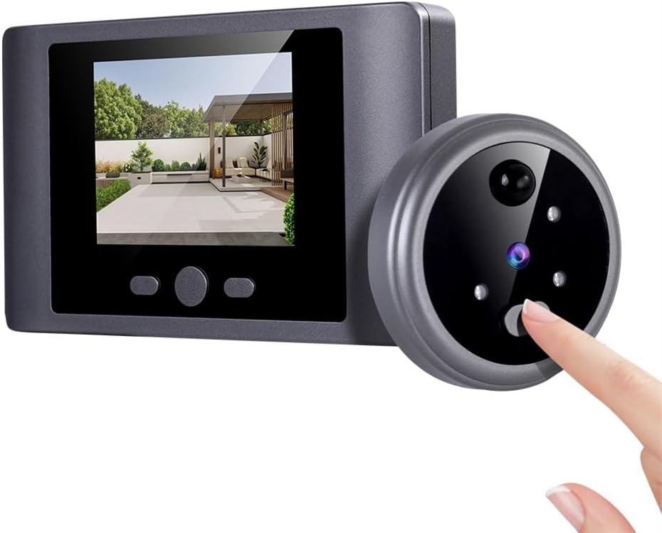 Mirilla inalámbrica HD 2.8" con alarma PIR y batería 2000mAh