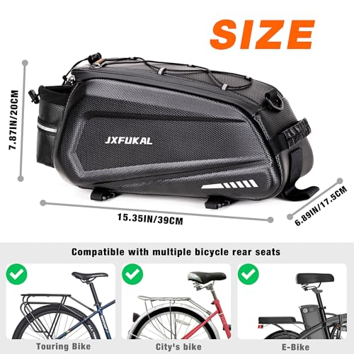 JXFUKAL Bike Bags for Bicycle Rear rack – 9.5L/17L/40L Hard