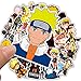 Comic Naruto Laptop Stickers Cool - 50 Pcs Vinyl Decals Water Bottle Phone Case Notebook Guitar Skateboard Travel Teen Adults Waterproof Unique