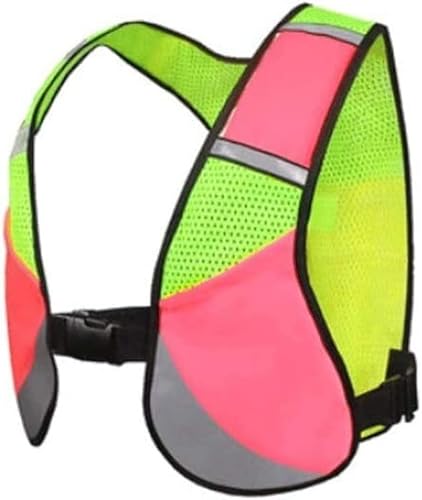 Chaleco de seguridad reflectante ajustable chaleco reflectante de seguridad para correr por la noche, al aire libre, equitación, caminar, trotar