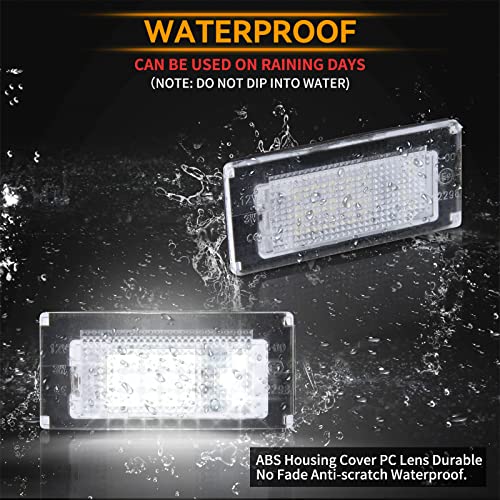 POPMOTORZ LED Luci Targa per auto Lampada Targa