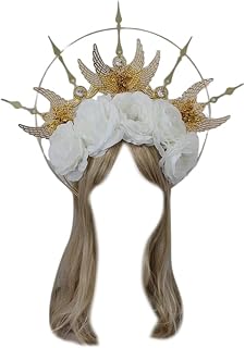 Lolita Crown Headwear Material DIY Goddess Barroco Headpiece Flower Headband Kit DIY Barroco Tiara Crown